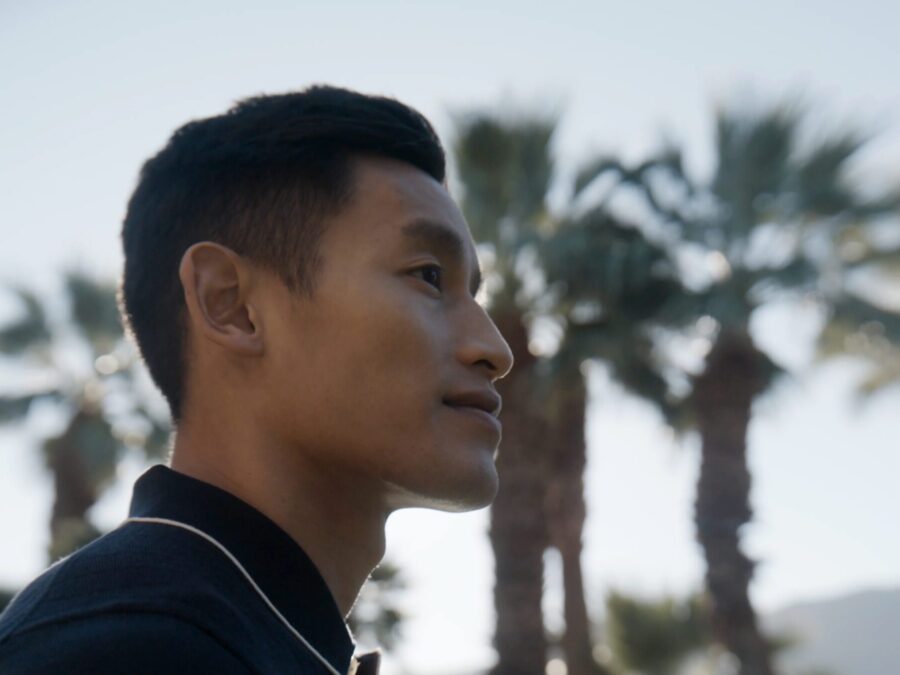 Side profile picture of a man