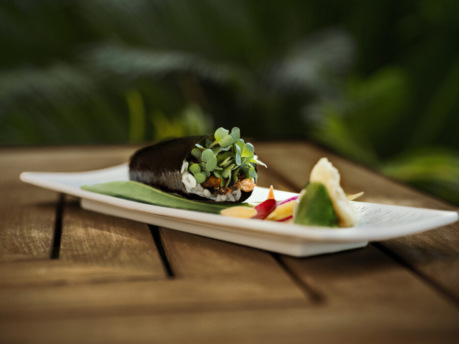 sushi on a plate